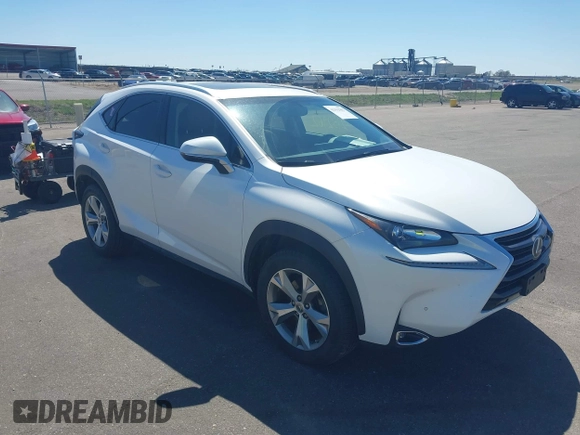 2017 Lexus NX 200t z VIN JTJBARBZ2H2129506, wystawiony jako IAAI lot #42152962 z przebiegiem 70 747 mil mil oraz . Historia ofert i sprzedaży dostępna na DreamBid. Obrazek 1.