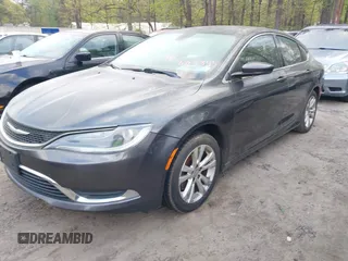 2015 Chrysler 200 Limited with VIN 1C3CCCAB4FN603345, listed as a IAAI auction lot 41960717 with 175,737 mi miles. Bid and sale history available at carsss.com. Image 2.