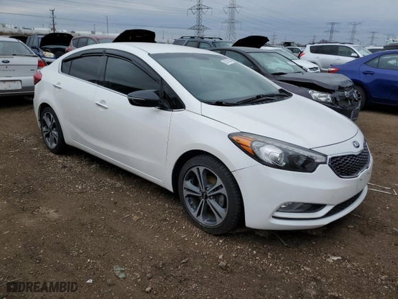 2016 Kia Forte EX with VIN KNAFX4A88G5530700, listed as a Copart auction lot 53818585 with 122,185 mi miles and Clean Title. Bid and sale history available at carsss.com. Image 4.