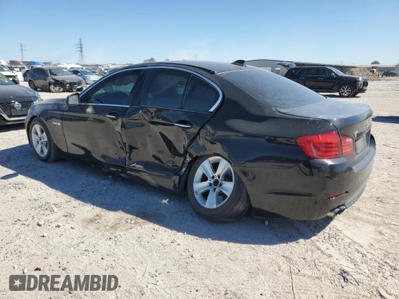 2013 BMW 5 Series 528i with VIN WBAXG5C50DDY34831, listed as a Copart auction lot 50034665 with 192,146 mi miles and Salvage Title. Bid and sale history available at carsss.com. Image 2.