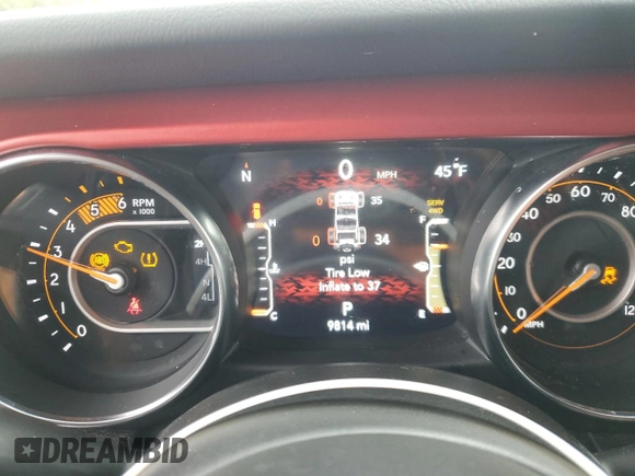 2023 Jeep Wrangler Rubicon Farout with VIN 1C4JJXFM4PW589923, listed as a Copart auction lot 48181205 with 9,814 mi miles and Salvage title. Bid and sale history available at DreamBid. Image 9.