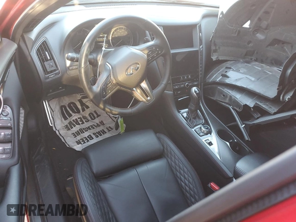 2021 Infiniti Q50 Red Sport 400 с VIN JN1FV7DR2MM880035, выставлен на аукционе Copart как лот 79927014 с пробегом 21 186 миль миль и Списание • Salvage title. История ставок и продаж доступна на DreamBid. Изображение 8.
