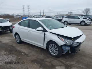 2022 Hyundai Accent SE with VIN 3KPC24A61NE184994, listed as a IAAI auction lot 41952958 with 18,851 mi miles and . Bid and sale history available at carsss.com. Image 1.
