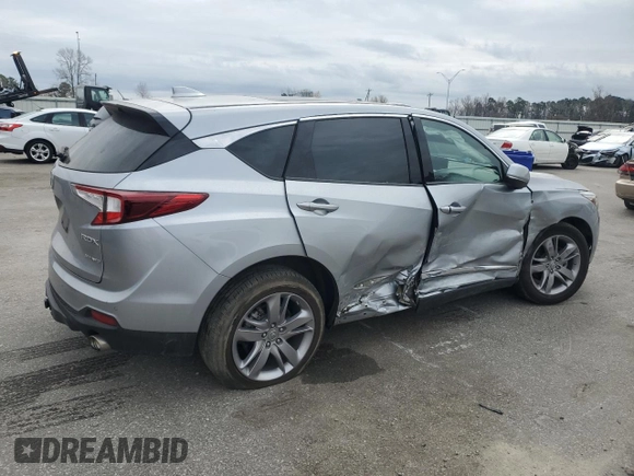 2020 Acura RDX Advance with VIN 5J8TC2H73LL021463, listed as a Copart auction lot 48259085 with 96,159 mi miles and Salvage title. Bid and sale history available at DreamBid. Image 3.
