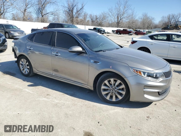2016 Kia Optima EX with VIN 5XXGU4L38GG043445, listed as a Copart auction lot 47793705 with 128,047 mi miles and Salvage title. Bid and sale history available at DreamBid. Image 4.