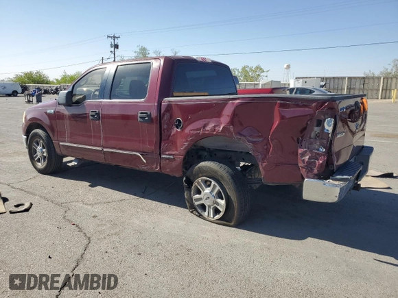 2005 Ford F-150 XLT with VIN 1FTPW12505KE04648, listed as a Copart auction lot 53284395 with 184,753 mi miles and Salvage Title. Bid and sale history available at carsss.com. Image 2.