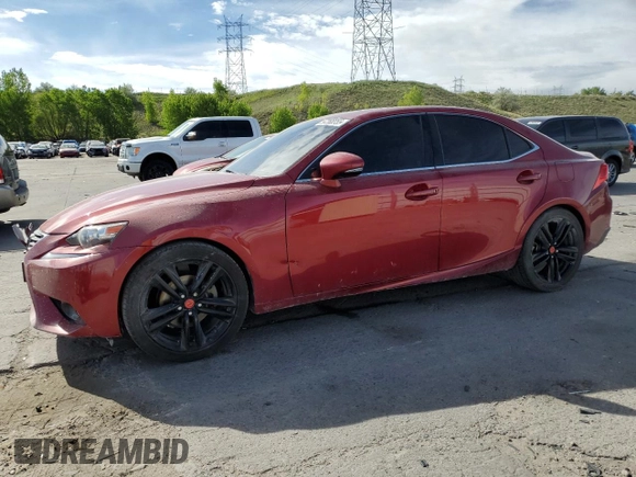 2014 Lexus IS 250 with VIN JTHCF1D23E5002900, listed as a Copart auction lot 57268055 with 166,819 mi miles and Salvage title. Bid and sale history available at DreamBid. Image 1.