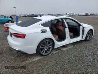 2021 Audi A5 Sportback S line Premium Plus with VIN WAUFACF57MA019587, listed as a Copart auction lot 50099115 with 62,351 mi miles and Salvage Title. Bid and sale history available at carsss.com. Image 3.