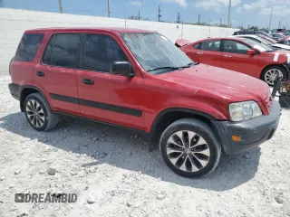 2001 Honda CR-V LX with VIN JHLRD28401S007277, listed as a Copart auction lot 53433015 with 217,167 mi miles and Non Repairable. Bid and sale history available at carsss.com. Image 4.