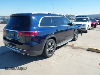 2021 Mercedes-Benz GLS with VIN 4JGFF5KE8MA451123, listed as a IAAI auction lot 41605751 with 23,092 mi miles. Bid and sale history available at carsss.com. Image 4.