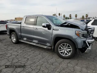 2019 GMC Sierra 1500 with VIN 1GTU8DED2KZ214340, listed as a Copart auction lot 42968745 with 44,313 mi miles and Salvage Title. Bid and sale history available at DreamBid. Image 4.