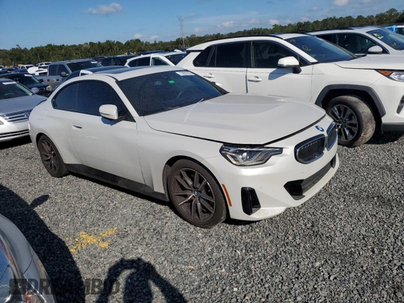 2023 BMW 2 Series 230i with VIN 3MW23CM01P8D05337, listed as a Copart auction lot 73953784 with 0 mi miles and Non Repairable. Bid and sale history available at carsss.com. Image 4.