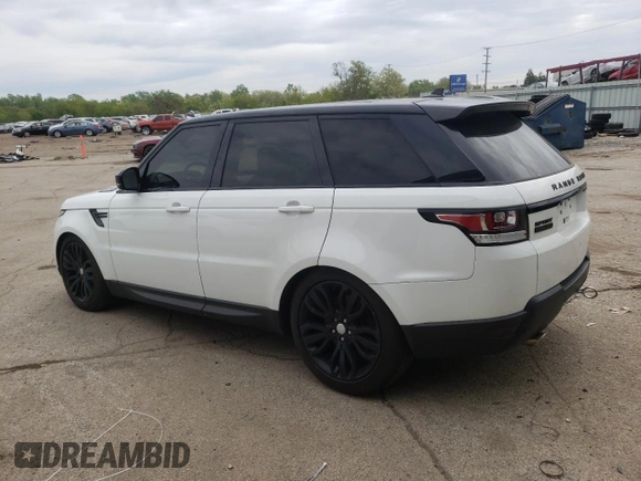 2016 Land Rover Range Rover Sport Dynamic with VIN SALWR2EFXGA108812, listed as a Copart auction lot 58449525 with 80,692 mi miles and Clean title. Bid and sale history available at DreamBid. Image 2.