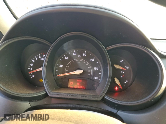 2014 Kia Rio EX with VIN KNADN5A34E6325423, listed as a Copart auction lot 69116324 with 104,083 mi miles and Salvage Title. Bid and sale history available at carsss.com. Image 9.