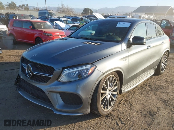 2017 Mercedes-Benz GLE 43 AMG with VIN 4JGED6EB2HA082208, listed as a IAAI auction lot 41166219 with 89,803 mi miles and . Bid and sale history available at DreamBid. Image 17.