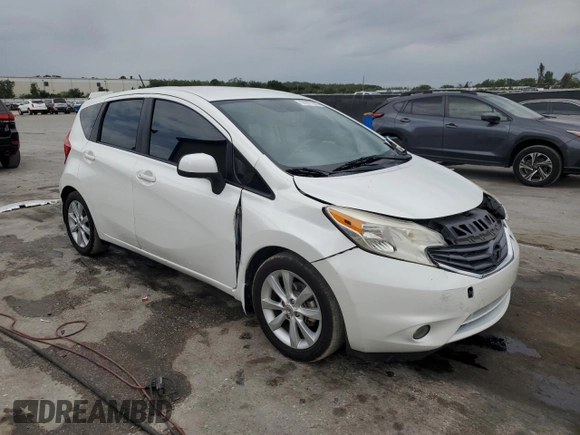 2014 Nissan Note S with VIN 3N1CE2CPXEL418968, listed as a Copart auction lot 51977225 with 153,123 mi miles and Salvage Title. Bid and sale history available at DreamBid. Image 4.