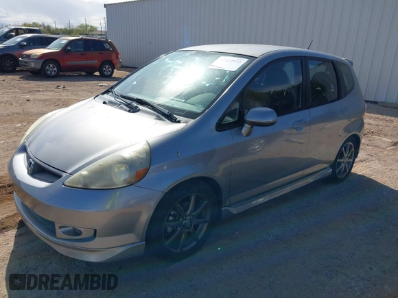 2007 Honda Fit Sport with VIN JHMGD37687S056585, listed as a IAAI auction lot 41969973 with 138,387 mi miles. Bid and sale history available at carsss.com. Image 2.