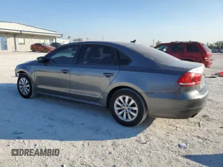 2014 Volkswagen Passat S with VIN 1VWAS7A3XEC101243, listed as a Copart auction lot 43399135 with 103,464 mi miles and Salvage Title. Bid and sale history available at carsss.com. Image 2.