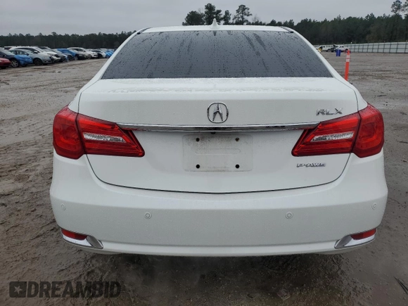 2014 Acura RLX Advance with VIN JH4KC1F98EC006189, listed as a Copart auction lot 86255644 with 105,123 mi miles and Salvage Title. Bid and sale history available at DreamBid. Image 6.