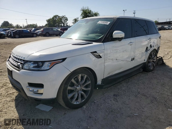 2015 Land Rover Range Rover Sport HSE with VIN SALWR2VF7FA524587, listed as a Copart auction lot 57530595 with 99,239 mi miles and Salvage title. Bid and sale history available at DreamBid. Image 1.