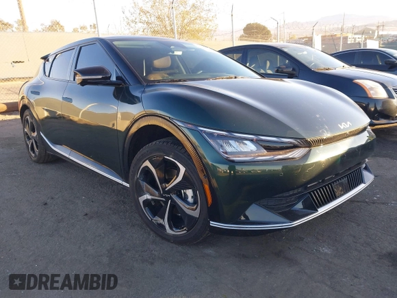 2023 Kia EV6 Wind with VIN KNDC3DLC6P5153657, listed as a IAAI auction lot 40943487 with 10,655 mi miles and . Bid and sale history available at DreamBid. Image 1.