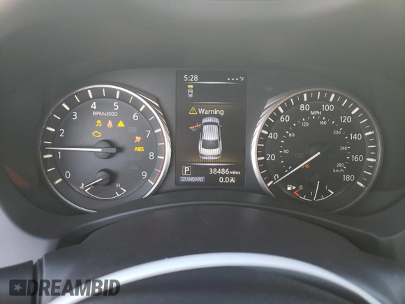 2019 Infiniti Q50 3.0t LUXE with VIN JN1EV7AP2KM518685, listed as a Copart auction lot 43087555 with 38,486 mi miles and Salvage Title. Bid and sale history available at carsss.com. Image 9.