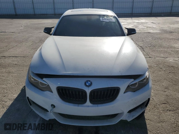 2018 BMW 2 Series M240i with VIN WBA2J5C50JVC07230, listed as a Copart auction lot 84936054 with 49,938 mi miles and Salvage Title. Bid and sale history available at carsss.com. Image 5.
