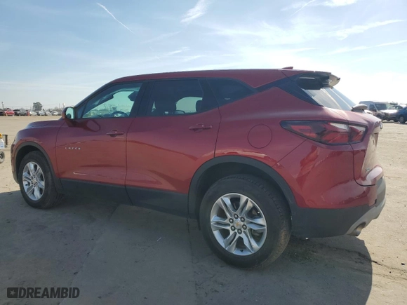 2022 Chevrolet Blazer LT with VIN 3GNKBCR47NS116412, listed as a Copart auction lot 46172845 with 51,235 mi miles and Salvage Title. Bid and sale history available at carsss.com. Image 2.