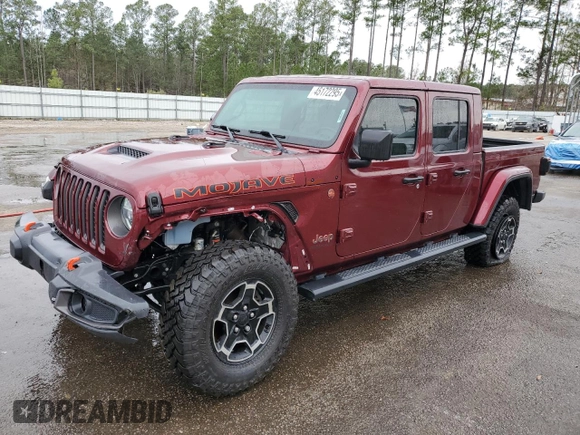 2021 Jeep Gladiator Mojave z VIN 1C6JJTEG0ML518811, wystawiony jako Copart lot #45172295 z przebiegiem 40 678 mil mil oraz Szkoda całkowita • Salvage title. Historia ofert i sprzedaży dostępna na DreamBid. Obrazek 1.