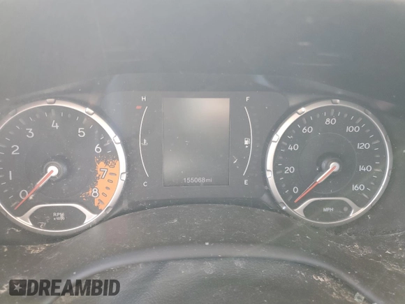 2017 Jeep Renegade Altitude with VIN ZACCJBBB3HPF80404, listed as a Copart auction lot 52114865 with 155,068 mi miles and Salvage title. Bid and sale history available at DreamBid. Image 9.
