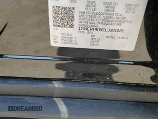 2020 Chevrolet Traverse LT with VIN 1GNERHKW1LJ301085, listed as a Copart auction lot 55401435 with 113,761 mi miles and Salvage title. Bid and sale history available at DreamBid. Image 12.