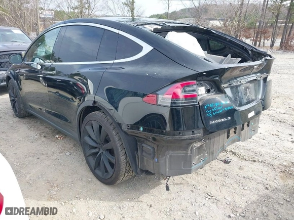 2017 Tesla Model X 90D with VIN 5YJXCBE20HF069506, listed as a IAAI auction lot 41492040 with 145,933 mi miles. Bid and sale history available at carsss.com. Image 3.