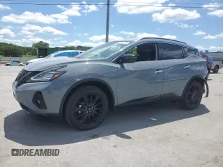 2024 Nissan Murano SV with VIN 5N1AZ2BJ7RC119991, listed as a Copart auction lot 58361745 with 36,985 mi miles and Salvage title. Bid and sale history available at DreamBid. Image 1.