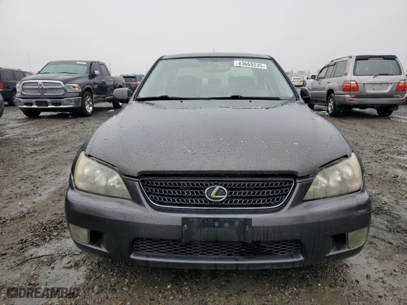2004 Lexus IS 300 with VIN JTHBD192040088270, listed as a Copart auction lot 43669235 with 165,581 mi miles and Clean Title. Bid and sale history available at carsss.com. Image 5.