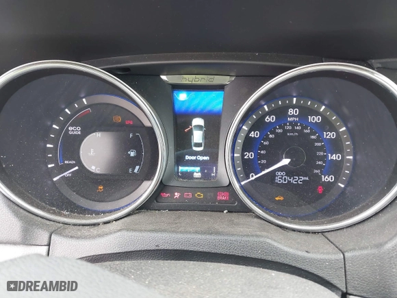 2015 Hyundai Sonata Hybrid Limited with VIN KMHEC4A45FA051854, listed as a IAAI auction lot 41853648 with 160,422 mi miles. Bid and sale history available at carsss.com. Image 7.