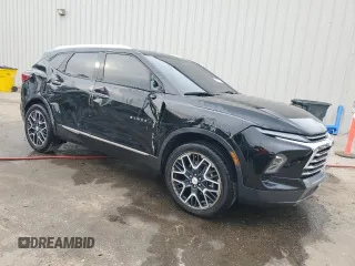2024 Chevrolet Blazer Premier with VIN 3GNKBFRS3RS160493, listed as a Copart auction lot 53857315 with 12,722 mi miles and Salvage title. Bid and sale history available at DreamBid. Image 4.