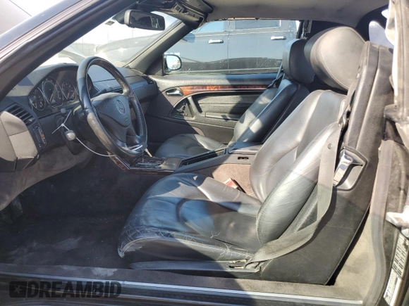 2002 Mercedes-Benz SL-Class with VIN WDBFA68F92F201073, listed as a Copart auction lot 75528494 with 100,085 mi miles and Salvage Title. Bid and sale history available at carsss.com. Image 7.