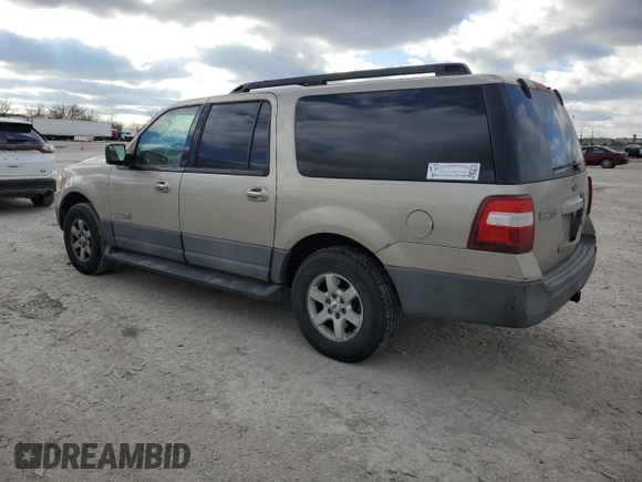 2007 Ford Expedition EL XLT with VIN 1FMFK15547LA27950, listed as a Copart auction lot 84349604 with 269,738 mi miles and Salvage Title. Bid and sale history available at carsss.com. Image 2.