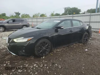 2020 Nissan Maxima SR z VIN 1N4AA6EV4LC369882, wystawiony jako Copart lot #60254215 z przebiegiem 76 992 mil mil oraz Szkoda całkowita • Salvage title. Historia ofert i sprzedaży dostępna na DreamBid. Obrazek 1.