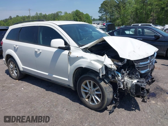 2013 Dodge Journey SXT with VIN 3C4PDCBG0DT701712, listed as a IAAI auction lot 42015263 with 92,533 mi miles. Bid and sale history available at carsss.com. Image 1.