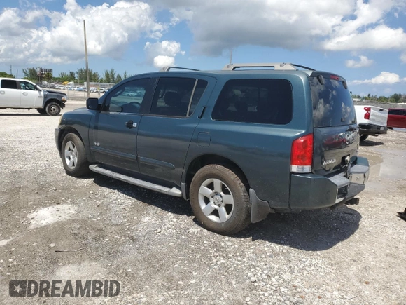 2005 Nissan Armada LE z VIN 5N1AA08A95N738884, wystawiony jako Copart lot #56823015 z przebiegiem 183 395 mil mil oraz Czysty tytuł • Clean title. Historia ofert i sprzedaży dostępna na DreamBid. Obrazek 2.