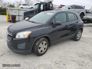 2016 Chevrolet Trax LS with VIN KL7CJKSB4GB708283, listed as a Copart auction lot 52745795 with 120,583 mi miles and Clean Title. Bid and sale history available at carsss.com. Image 1.