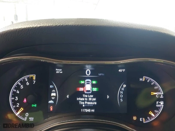 2014 Jeep Grand Cherokee Limited with VIN 1C4RJFBG1EC453017, listed as a IAAI auction lot 41831256 with 117,245 mi miles. Bid and sale history available at carsss.com. Image 7.