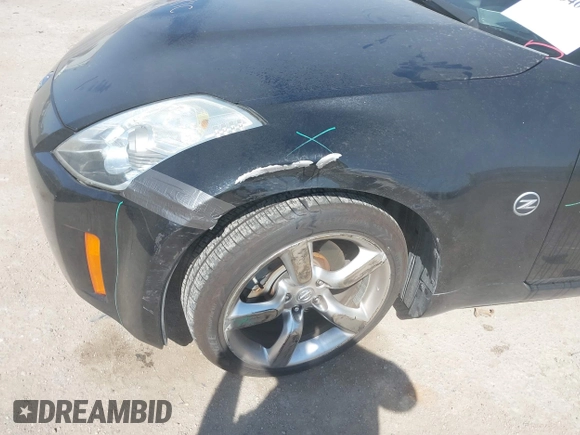 2007 Nissan 350Z Touring with VIN JN1BZ34DX7M502839, listed as a IAAI auction lot 42046017 with 169,376 mi miles. Bid and sale history available at carsss.com. Image 6.