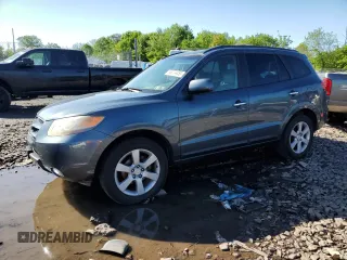 2007 Hyundai Santa Fe SE with VIN 5NMSH73E77H125590, listed as a Copart auction lot 56224455 with 185,319 mi miles and Salvage title. Bid and sale history available at DreamBid. Image 1.