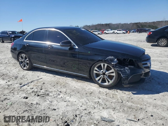 2017 Mercedes-Benz C C 300 with VIN 55SWF4JB4HU179753, listed as a Copart auction lot 47356035 with 93,124 mi miles and Salvage Title. Bid and sale history available at carsss.com. Image 4.