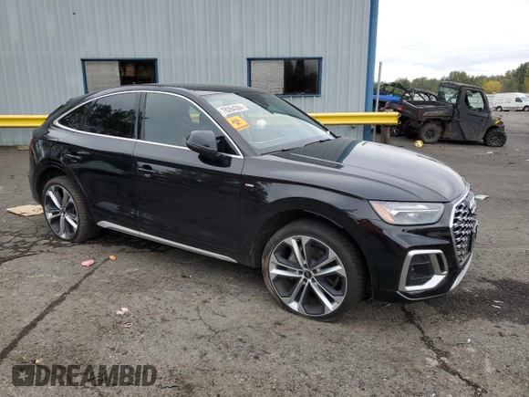 2021 Audi Q5 Sportback Premium Plus with VIN WA15AAFY3M2075401, listed as a Copart auction lot 78264384 with 36,892 mi miles and Salvage title. Bid and sale history available at DreamBid. Image 4.