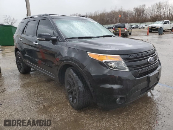 2015 Ford Explorer Limited with VIN 1FM5K8F88FGA70076, listed as a Copart auction lot 49781695 with 158,196 mi miles and Salvage Title. Bid and sale history available at DreamBid. Image 4.