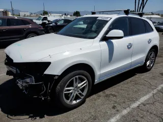 2017 Audi Q5 Premium Plus with VIN WA1L2AFP0HA087142, listed as a Copart auction lot 57548205 with 122,509 mi miles and Salvage title. Bid and sale history available at DreamBid. Image 1.