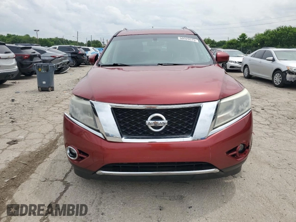 2016 Nissan Pathfinder Platinum with VIN 5N1AR2MM5GC636419, listed as a Copart auction lot 60929575 with 214,138 mi miles and Salvage title. Bid and sale history available at DreamBid. Image 5.
